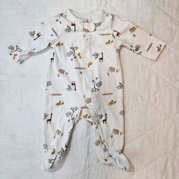 Carters Baby Boy Footed Sleepers Pajamas Play Suits Sz 3M Lot of 3 Zip-Up - Picture 4 of 10